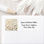 Stilvolle Goldfoil Confetti Dots (Insitu)