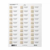Stilvolle Goldfoil Confetti Dots (Vorne)