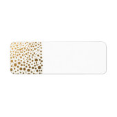 Stilvolle Goldfoil Confetti Dots (Vorne)