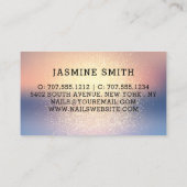 Stilvolle GoldGlitzer-Nägel Visitenkarte (Rückseite)