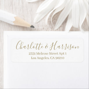 Stilvolle Goldschrift moderne elegante Hochzeit