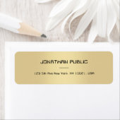 Stilvolle Goldvorlage Elegantes Minimalistisches D (Insitu)