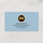 Stilvolle Goldwave Blue Water Car Wash Visitenkarte (Rückseite)