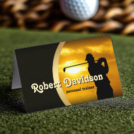 Stilvolle Golf Coach Business Card Visitenkarte