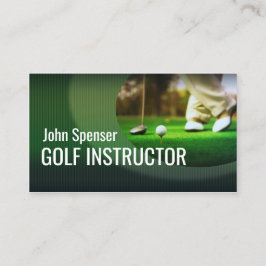 Stilvolle Golf Coach Putter Business Card Visitenkarte