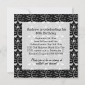 Stilvolle Golfveranstaltung Einladung (Rückseite)