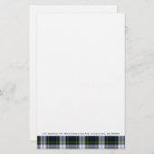 Stilvolle Gordon Dress Kariert Custom Stationery Briefpapier (Vorne/Hinten)