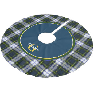 Stilvolle Gordon Dress Tartan Kariert Tree Skirt Polyester Weihnachtsbaumdecke