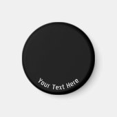 Stilvolle gotische Schwarz Emo Personalisierter Fo Magnet (Vorne)