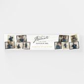 Stilvolle Graduate Script 10 Foto Graduation Party Banner (Horizontal)