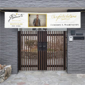 Stilvolle Graduate Script 1 Foto Graduation Party Banner