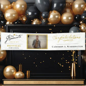 Stilvolle Graduate Script 1 Foto Graduation Party Banner