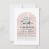 Stilvolle Graduierungsparty Einladung (Rückseite)