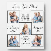 Stilvolle GRANDMA Personalisiert 5 Foto Collage Fotoplatte (Vorderseite)