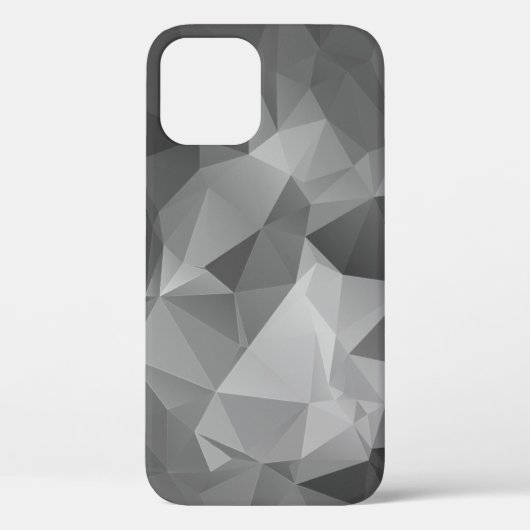 Stilvolle graue Abstrakte Pyramide Art Case-Mate i iPhone Hülle (Rückseite)