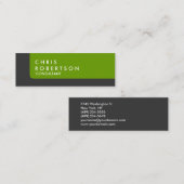 Stilvolle, graue, gestreifte Visitenkarte (Vorne/Hinten)