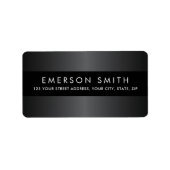 Stilvolle graue, minimalistische Rücksendeadresse Adressaufkleber (Vorne)