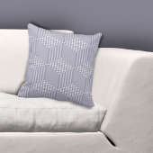 Stilvolle graue Streifen Diamant Schachbretter Kis Kissen