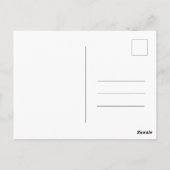 Stilvolle graue Taufe Cross Einladung Postkarte (Rückseite)