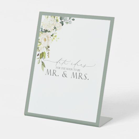 Stilvolle, graue Wasserfarben Sockelschild (Vorderseite)