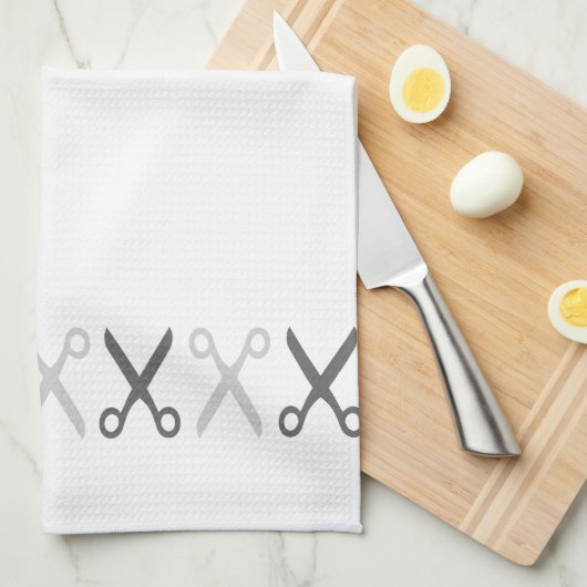 Stilvolle Grauschere Friseur Taylor Geschirrtuch (Viertel Falte)