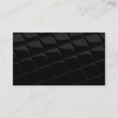 Stilvolle Gray Black Futurist Techno Business Card Visitenkarte (Rückseite)