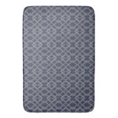 Stilvolle Gray Blue Gemustert Decorator Mat Badematte (Vorderseite Vertikal)