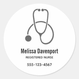 Stilvolle Gray Illustration zur Black Classic Roun Runder Aufkleber