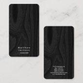 Stilvolle Gray Moderne Schlichte Berufliche Leitun Visitenkarte (Vorne/Hinten)