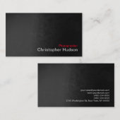 Stilvolle Gray Red Fotografy Artist Visitenkarte (Vorne/Hinten)