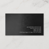 Stilvolle Gray Red Fotografy Artist Visitenkarte (Rückseite)