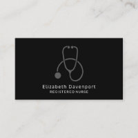 Stilvolle Gray Stethoscope Illustration auf Black