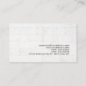 Stilvolle Gray Wall Red Modern einzigartig Visitenkarte (Rückseite)