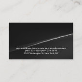 Stilvolle Gray Wave Personal Trainer Business Card Visitenkarte (Rückseite)