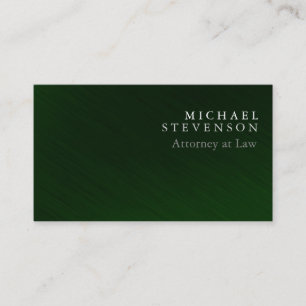 Stilvolle Green Attorney at Law Business Card Visitenkarte