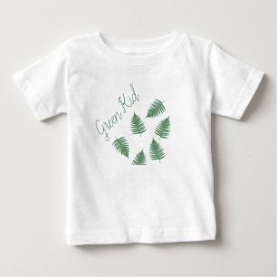 Stilvolle Green Kid Lucky Fern Baby Skirt Bodysuit T-shirt