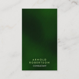 Stilvolle Green Modern Consultant Business Card Visitenkarte