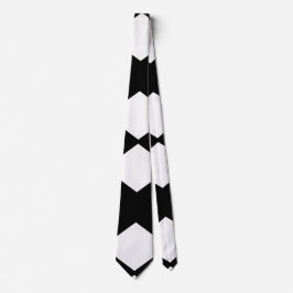 Stilvolle Groom Geometric Schwarz-weiß Wedding Krawatte