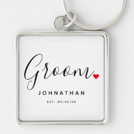 Stilvolle Groom Wedding Schlüsselanhänger