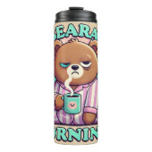 Stilvolle Grumpy Bear Tumbler Thermosbecher (Vorderseite)