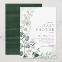 Stilvolle Grünanlage Eucalyptus Garden Baby Dusche