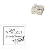 Stilvolle Grünanlage Personalisiert handgefertigt Gummistempel (Stempel)