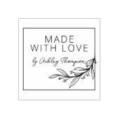 Stilvolle Grünanlage Personalisiert handgefertigt Gummistempel (Prägung)