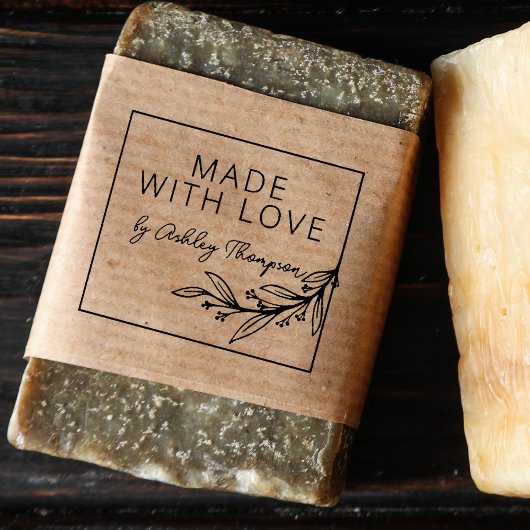 Stilvolle Grünanlage Personalisiert handgefertigt Gummistempel