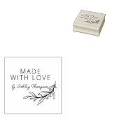 Stilvolle Grünanlage Personalisiert handgefertigt Gummistempel (Stempel)