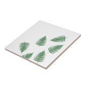Stilvolle Grüne Fern Lucky Keramik Tile Fliese (Seite)