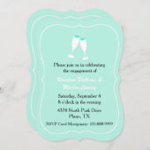 Stilvolle, grüne Lobby Einladung (Vorne/Hinten)