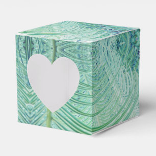 Stilvolle grüne Pflanzenpalmenblatt-Geschenkbox Geschenkschachtel