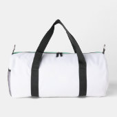 Stilvolle grüne Reisetasche Duffle Bag (Rückseite)