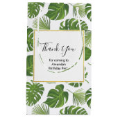 Stilvolle grüne tropische Blätter Muster Vielen Da Kleine Geschenktüte (Vorderseite)